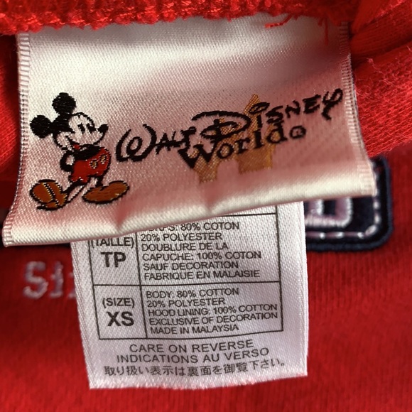 Disney World Parks Minnie Mouse Hoodie Size XS 3-4 - Picture 5 of 7